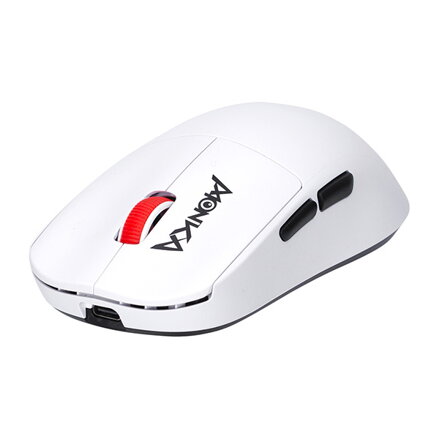 Myš Marvo MONKA PRIME, bílá, optika, 26000DPI, Tri-Mode