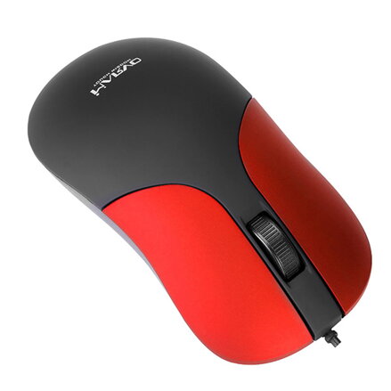 Marvo Myš DMS002RD, 1200DPI, optika, 3tl., 1 kolečko, černo- červená, kancelářská