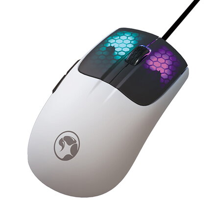 Myš drátová USB, Marvo M727, bílá, optika, 12000DPI