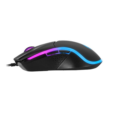 Marvo Myš M358, 7200DPI, optika, 7tl., drátová USB, černá, herní, podsvícená