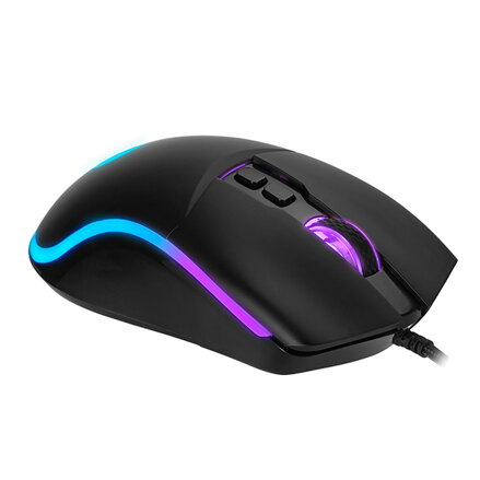 Marvo Myš M358, 7200DPI, optika, 7tl., drátová USB, černá, herní, podsvícená