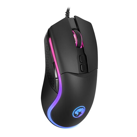 Marvo Myš M358, 7200DPI, optika, 7tl., drátová USB, černá, herní, podsvícená