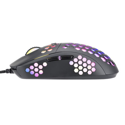 Marvo Myš M399, 6400DPI, optická, 6tl., 1 kolečko, drátová USB, černá, herní, podsvícená