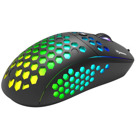 Marvo Myš M399, 6400DPI, optická, 6tl., 1 kolečko, drátová USB, černá, herní, podsvícená