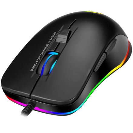 Marvo Myš M508, 3200DPI, optika, 6tl., 1 kolečko, drátová USB, černá, herní, podsvícená