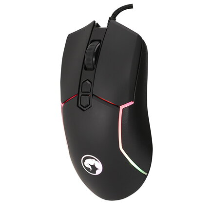 Marvo Myš M655, 12000DPI, optika, 7tl., drátová USB, černá, herní, podsvícená