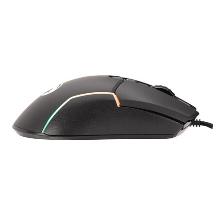 Marvo Myš M655, 12000DPI, optika, 7tl., drátová USB, černá, herní, podsvícená