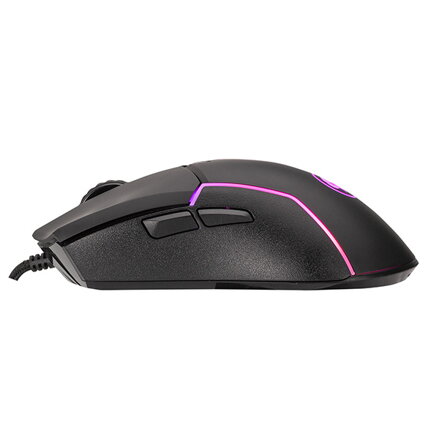Marvo Myš M655, 12000DPI, optika, 7tl., drátová USB, černá, herní, podsvícená
