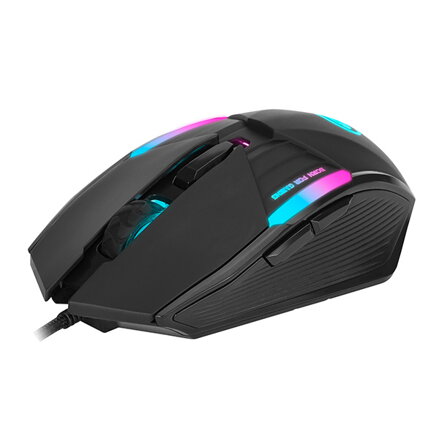 Marvo Myš M291, 6400DPI, optika, 6tl., drátová USB, černá, herní, podsvícená