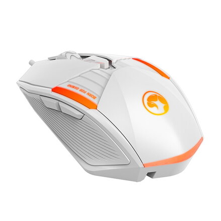 Myš drátová USB, Marvo M291, bílá, optika, 6400DPI