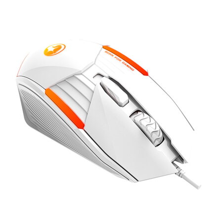Myš drátová USB, Marvo M291, bílá, optika, 6400DPI