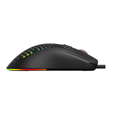 Marvo Myš G925, 12000DPI, optika, 7tl., drátová USB, černá, herní, podsvícená