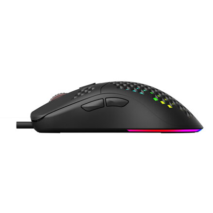 Marvo Myš G925, 12000DPI, optika, 7tl., drátová USB, černá, herní, podsvícená