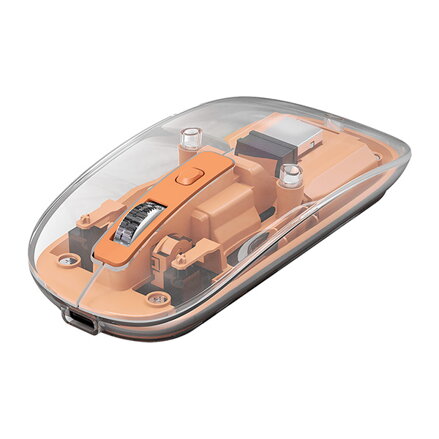 Myš bezdrátová, Marvo PRISM B10 Orange, oranžová, optická, 1600DPI