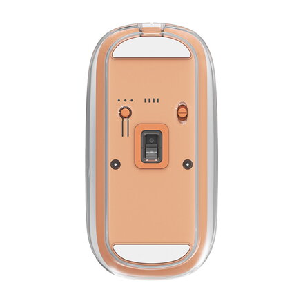 Myš bezdrátová, Marvo PRISM B10 Orange, oranžová, optická, 1600DPI