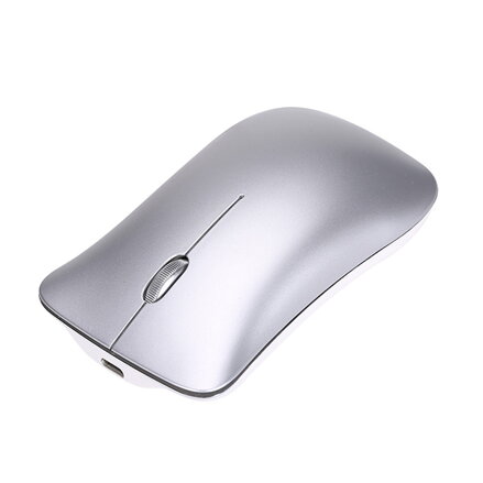 Marvo Myš DWM102SL, 1600DPI, 2.4 [GHz], optika, 3tl., 1 kolečko, bezdrátová, stříbrná, vestavěná baterie, kancelářská, tichá