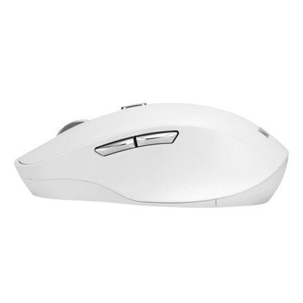 Marvo Myš WM106W WH, 1600DPI, Bluetooth a 2,4GHz, optika, 6tl., bezdrátová, bílá, vestavěná baterie, kancelářská, tichá, DUAL-MODE