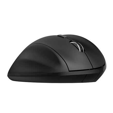 Powerton Myš CLOE, 1600DPI, 2.4 [GHz], optická, 6tl., bezdrátová, černá, 1 ks AA, ergonomická