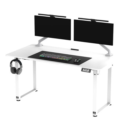 Pracovní stůl, elektricky nastavitelná výška, 160x75 cm, 72-118 cm, UPLIFT, s XXL podložkou pod myš, ULTRADESK