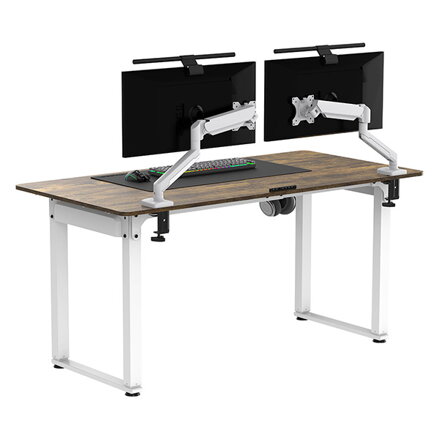 Pracovní stůl, elektricky nastavitelná výška, 160x75 cm, 72-118 cm, UPLIFT, s XXL podložkou pod myš, ULTRADESK