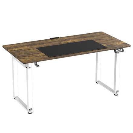Pracovní stůl, elektricky nastavitelná výška, 160x75 cm, 72-118 cm, UPLIFT, s XXL podložkou pod myš, ULTRADESK