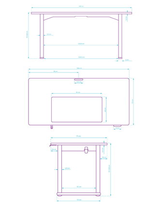 Pracovní stůl, elektricky nastavitelná výška, 160x75 cm, 72-118 cm, UPLIFT, s XXL podložkou pod myš, ULTRADESK