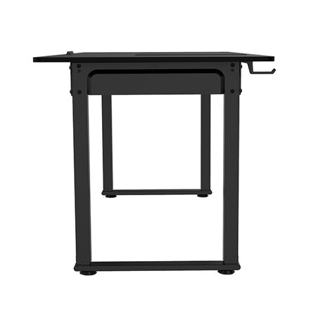 Pracovní stůl, elektricky nastavitelná výška, černá deska, 160X75 cm, 74-116 cm, UPLIFT, s XXL podložkou pod myš, ULTRADESK