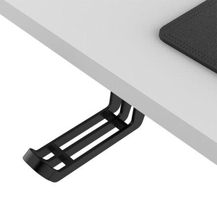 Pracovní stůl, elektricky nastavitelná výška, bílá deska, 160x75 cm, 74-116 cm, UPLIFT, s XXL podložkou pod myš, ULTRADESK