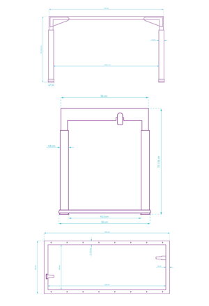 Rám stolu, elektricky nastavitelná výška, 72-116 cm, bílý, Ultradesk, UPLIFT FRAME