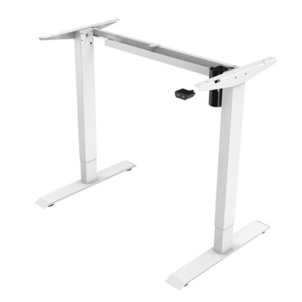 Rám stolu, elektricky nastavitelná výška, rozsah 500 mm, 100V-240V, bílý, 70 kg nosnost, ergo