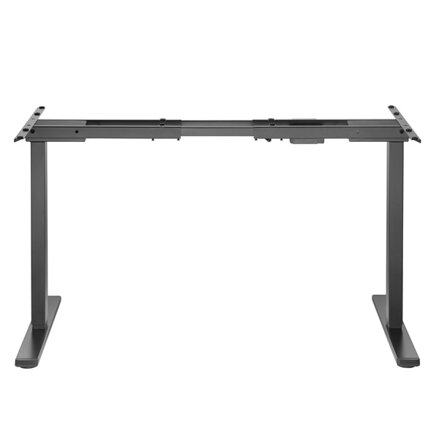 Rám stolu, elektricky nastavitelná výška, rozsah 500 mm, antikolizní systém, černý, 100 kg nosnost, Powerton