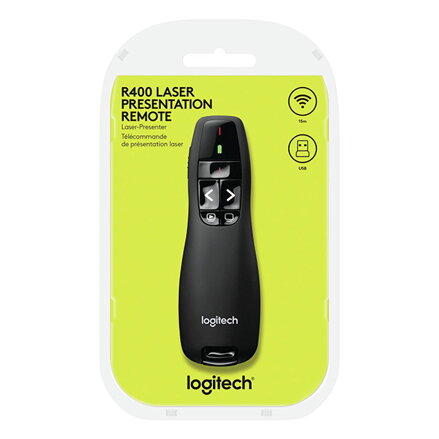 Prezenter R400, 2.4Ghz, černý, Logitech