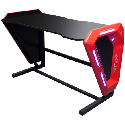 E-blue Herní stůl EGT002BK, 125x62 cm, 80,8 cm, podsvícený, poškozený obal, .A-D, B
