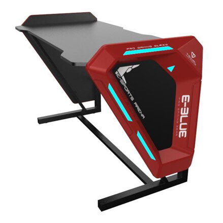 E-blue Herní stůl EGT002BK, 125x62 cm, 80,8 cm, podsvícený, poškozený obal, .A-D, B