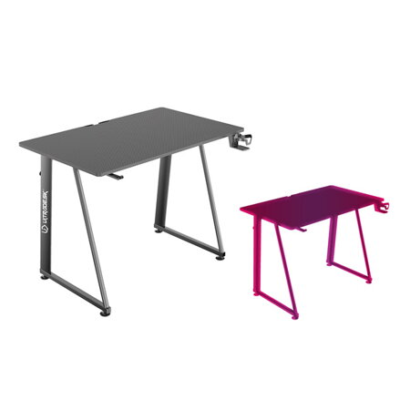 ULTRADESK Herní stůl ENTER V2, 100x60 cm, 75cm, s držákem na sluchátka a pití, kompaktní velikost