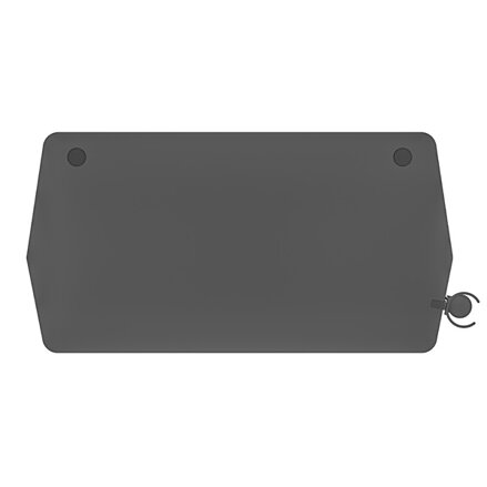 ULTRADESK Herní stůl BOOSTER, 136x70,5 cm, 75 cm, RGB podsvícení, držák sluchátek i nápojů