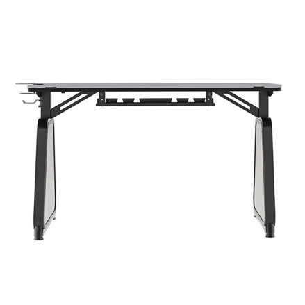 ULTRADESK Herní stůl BOOSTER, 136x70,5 cm, 75 cm, RGB podsvícení, držák sluchátek i nápojů