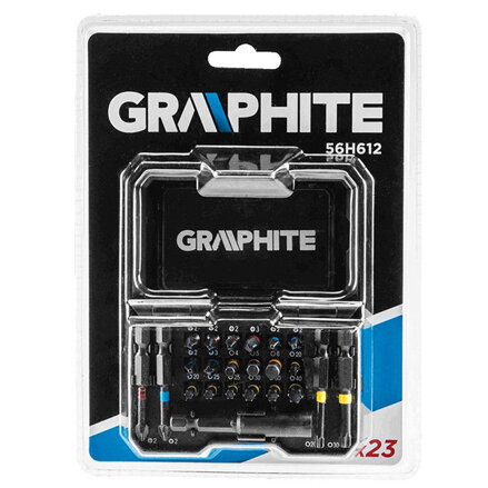 Sada bitů, 56H612, 22 bitů + magnetický nástavec, v kompaktním boxu, Graphite