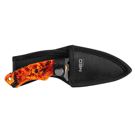 Neo Tools Taktický nůž, nerezová ocel, 20mm, 9mm, pazourek v rukojeti