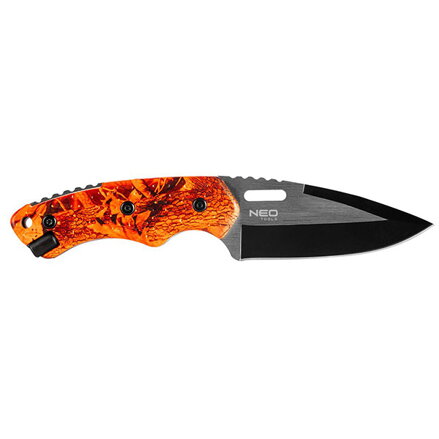 Neo Tools Taktický nůž, nerezová ocel, 20mm, 9mm, pazourek v rukojeti