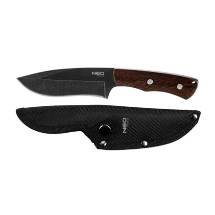 Neo Tools survival full-tang nůž, nerezová ocel, 250mm, 145mm, nylonové pouzdro