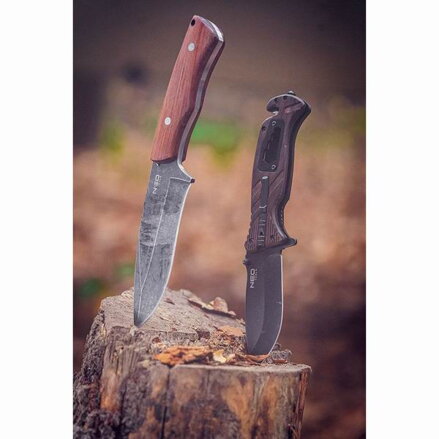 Neo Tools survival full-tang nůž, nerezová ocel, 250mm, 145mm, nylonové pouzdro