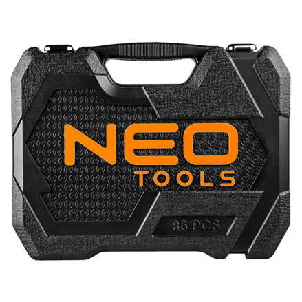 Sada nástrčných hlavic, 10-060, chrom-vanadiová ocel, kufřík, Neo Tools