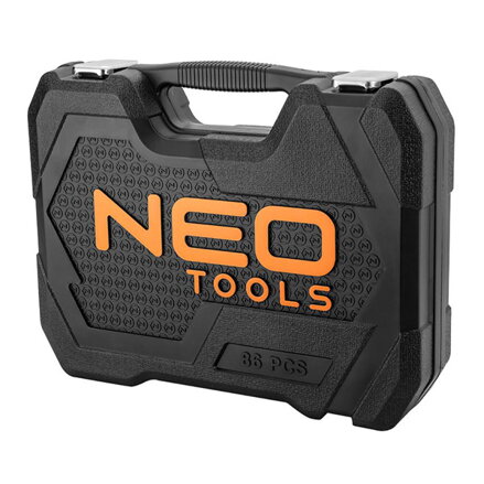 Sada nástrčných hlavic, 10-060, chrom-vanadiová ocel, kufřík, Neo Tools
