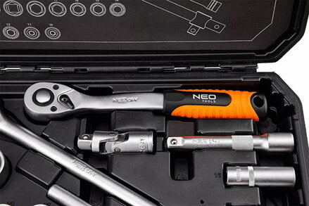 Sada nástrčných klíčů, 10-205, 25, velikost 1/2, kufřík, NEO TOOLS