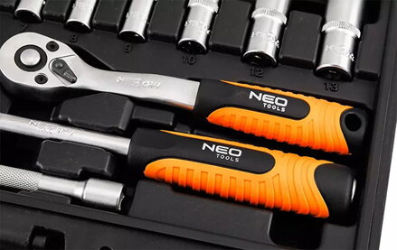 Sada nástrčných klíčů, 10-231, 23 ks, velikost 1/4, kufřík,, NEO TOOLS