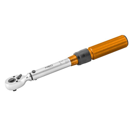 Momentový klíč se sadou bitů, 08-821, 21 ks, velikost 1/4, kufřík,5 - 25 Nm, NEO TOOLS
