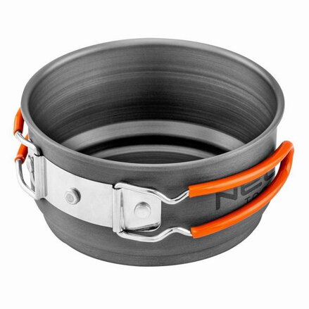 Sada hrnců 2v1 šedá, hliník, hrnec, pánev, rychlovarná konvice, Neo Tools