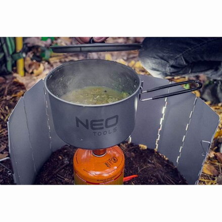 Sada nádobí 3v1 šedá, 3ks, hliník, hrnec, pánev, rychlovarná konvice, Neo Tools