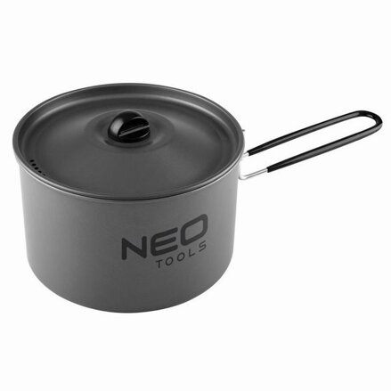 Sada nádobí 3v1 šedá, 3ks, hliník, hrnec, pánev, rychlovarná konvice, Neo Tools